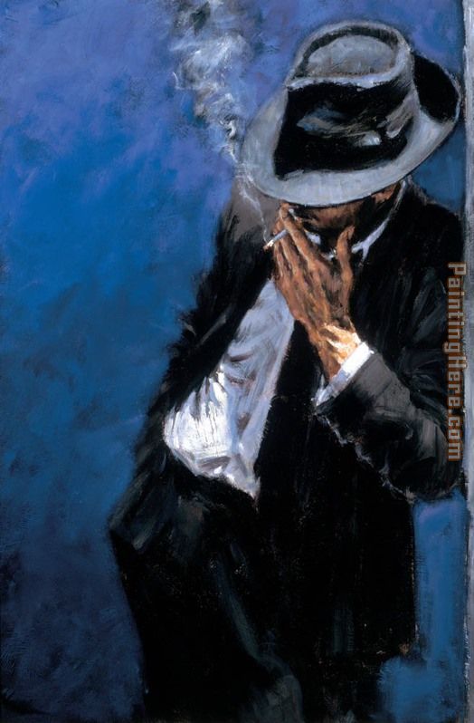 Fabian Perez Man in black suit